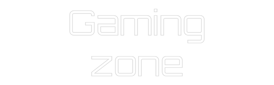 Custom neon: Gaming zone