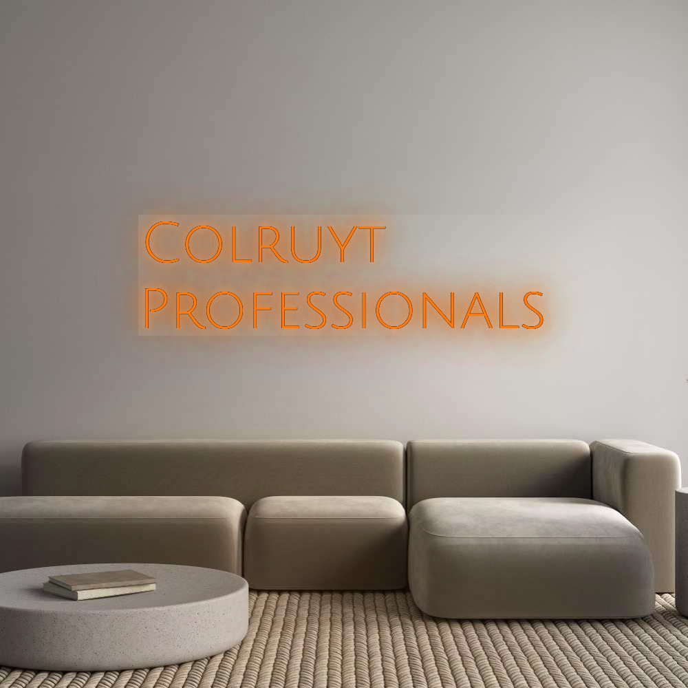 Neon op maat: Colruyt
Prof...