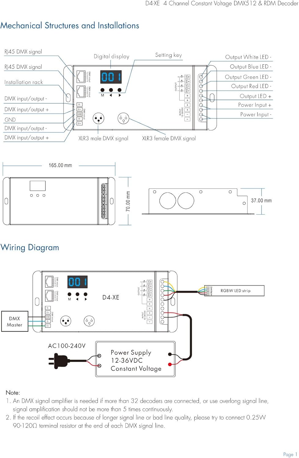 LED Neon DMX Sturing (4ch)