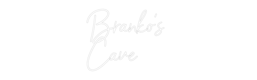 Neon op maat: Branko's 
Cave