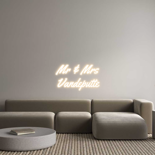 Neon op maat: Mr & Mrs
Van...