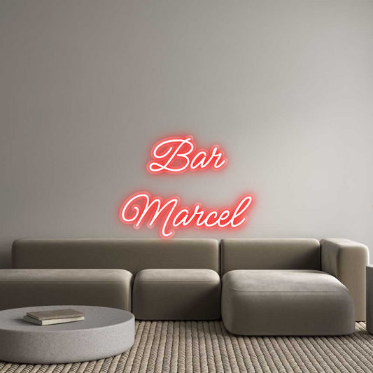 Neon op maat: Bar
Marcel