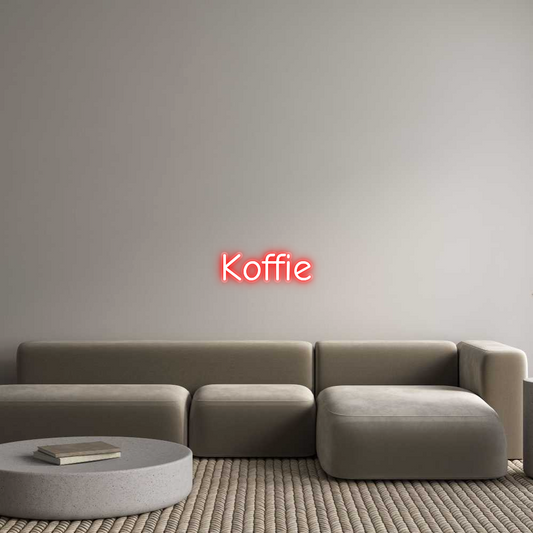 Neon op maat: Koffie